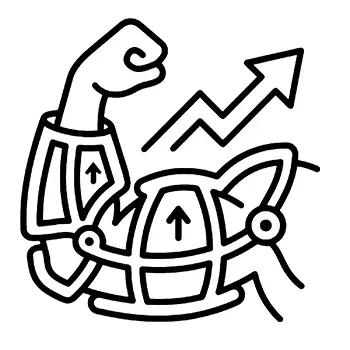 Icon of a Flexed Arm with an upward arrow